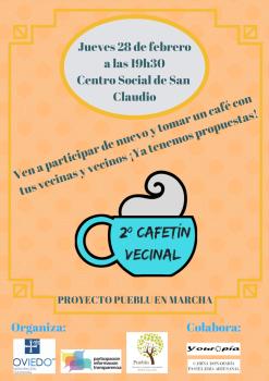 2º Cafetín vecinal en el Centro Social de San Claudio